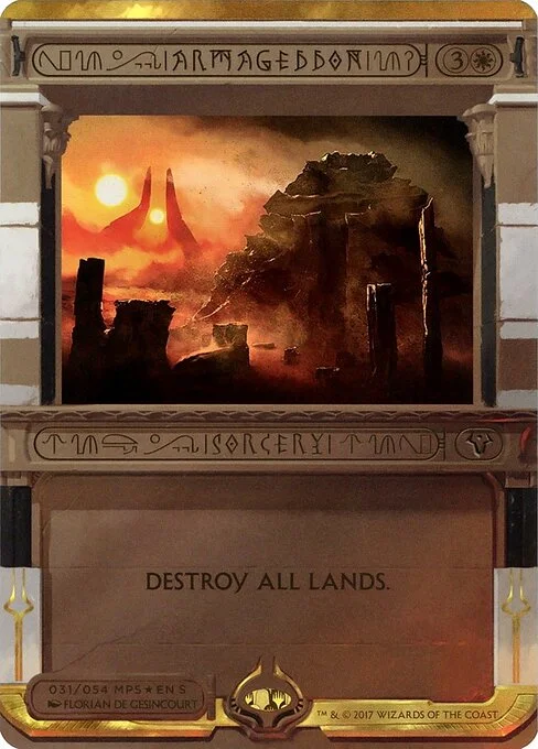 Armageddon, carta Magic di tipo Sorcery illustrata da Florian de Gesincourt