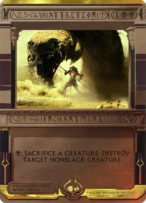 Attrition, carta Magic di tipo Enchantment illustrata da Jose Cabrera