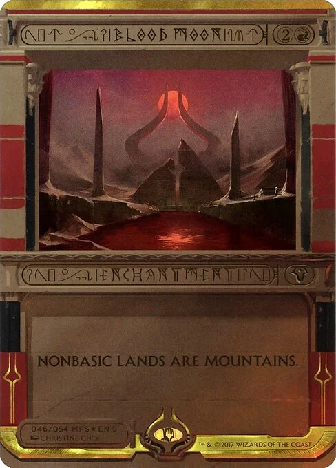 Blood Moon, carta Magic di tipo Enchantment illustrata da Christine Choi
