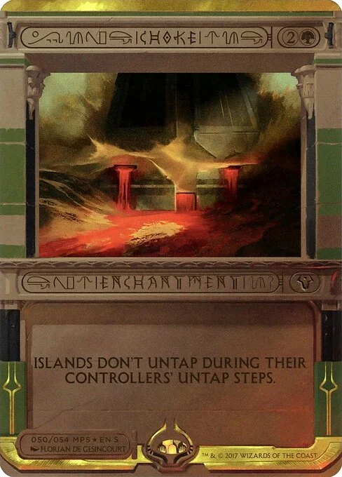 Choke, carta Magic di tipo Enchantment illustrata da Florian de Gesincourt