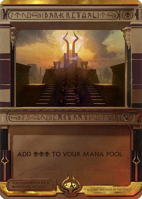 Dark Ritual, carta Magic di tipo Instant illustrata da Richard Wright