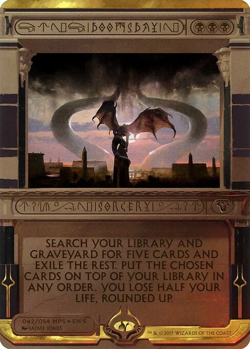 Doomsday, carta Magic di tipo Sorcery illustrata da Jaime Jones