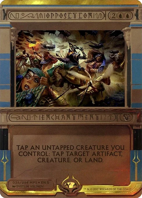 Opposition, carta Magic di tipo Enchantment illustrata da Svetlin Velinov