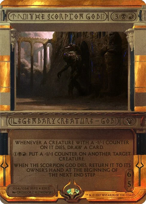 The Scorpion God, carta Magic di tipo Legendary Creature — God illustrata da Grzegorz Rutkowski