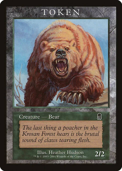 Bear, carta Magic di tipo Token Creature — Bear illustrata da Heather Hudson