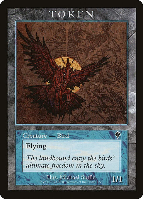 Bird, carta Magic di tipo Token Creature — Bird illustrata da Michael Sutfin