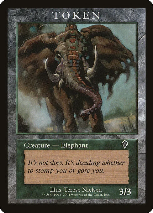 Elephant, carta Magic di tipo Token Creature — Elephant illustrata da Terese Nielsen