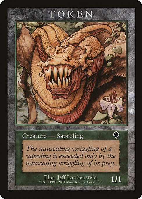 Saproling, carta Magic di tipo Token Creature — Saproling illustrata da Jeff Laubenstein