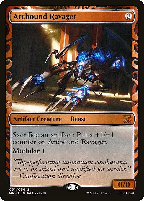 Arcbound Ravager, carta Magic di tipo Artifact Creature — Beast illustrata da Daarken