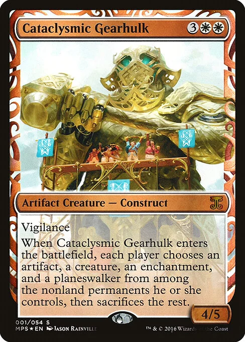Cataclysmic Gearhulk, carta Magic di tipo Artifact Creature — Construct illustrata da Jason Rainville