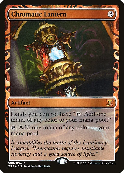 Chromatic Lantern, carta Magic di tipo Artifact illustrata da Yeong-Hao Han