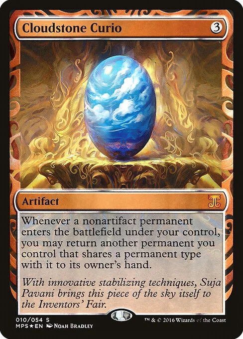 Cloudstone Curio, carta Magic di tipo Artifact illustrata da Noah Bradley