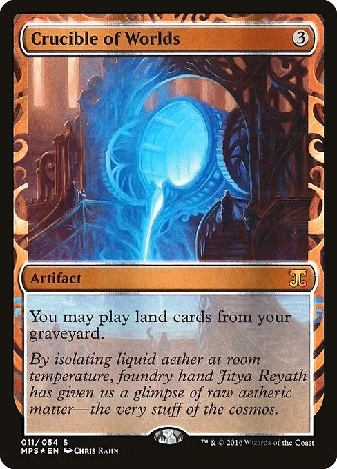 Crucible of Worlds, carta Magic di tipo Artifact illustrata da Chris Rahn