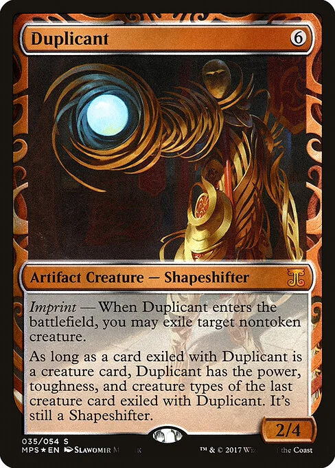 Duplicant, carta Magic di tipo Artifact Creature — Shapeshifter illustrata da Slawomir Maniak
