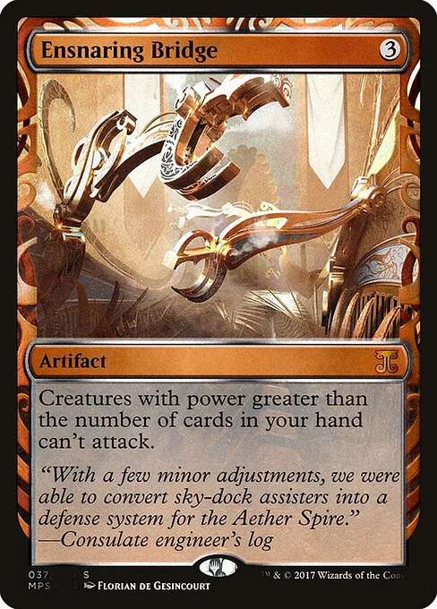 Ensnaring Bridge, carta Magic di tipo Artifact illustrata da Florian de Gesincourt
