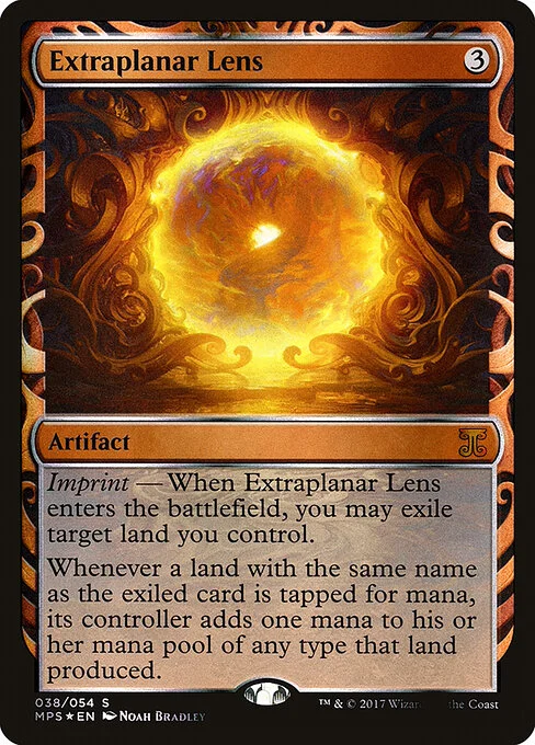 Extraplanar Lens, carta Magic di tipo Artifact illustrata da Noah Bradley