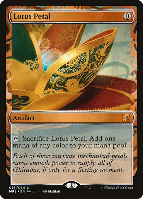 Lotus Petal, carta Magic di tipo Artifact illustrata da Slawomir Maniak