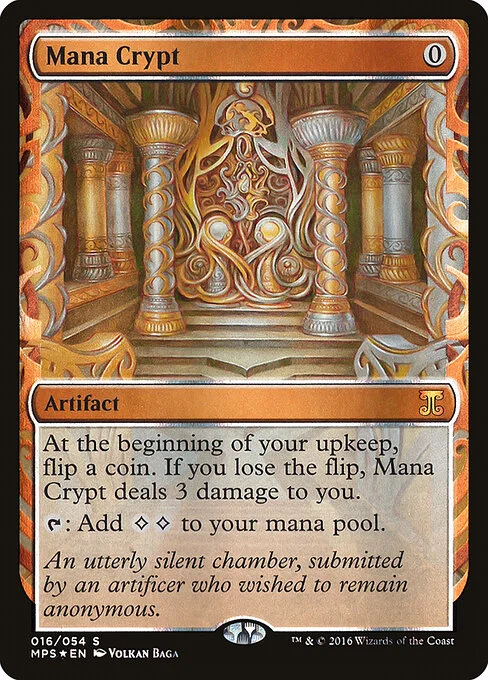 Mana Crypt, carta Magic di tipo Artifact illustrata da Volkan Baǵa