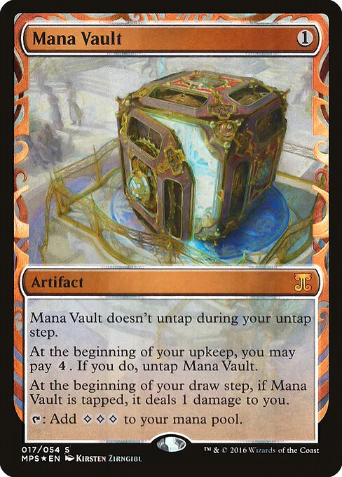 Mana Vault, carta Magic di tipo Artifact illustrata da Kirsten Zirngibl