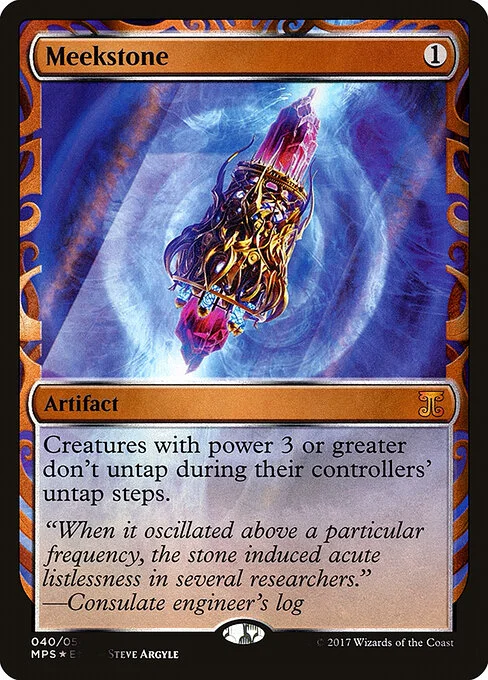 Meekstone, carta Magic di tipo Artifact illustrata da Steve Argyle