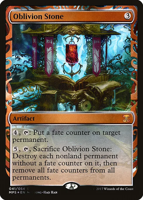 Oblivion Stone, carta Magic di tipo Artifact illustrata da Yeong-Hao Han