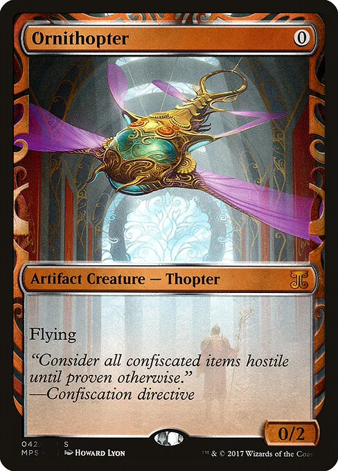 Ornithopter, carta Magic di tipo Artifact Creature — Thopter illustrata da Howard Lyon