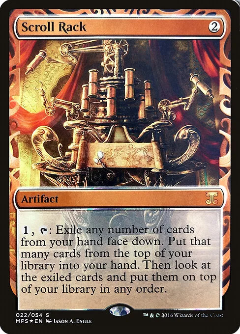 Scroll Rack, carta Magic di tipo Artifact illustrata da Jason A. Engle