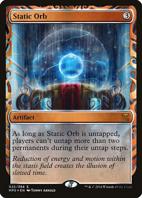 Static Orb, carta Magic di tipo Artifact illustrata da Tommy Arnold