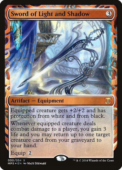 Sword of Light and Shadow, carta Magic di tipo Artifact — Equipment illustrata da Matt Stewart
