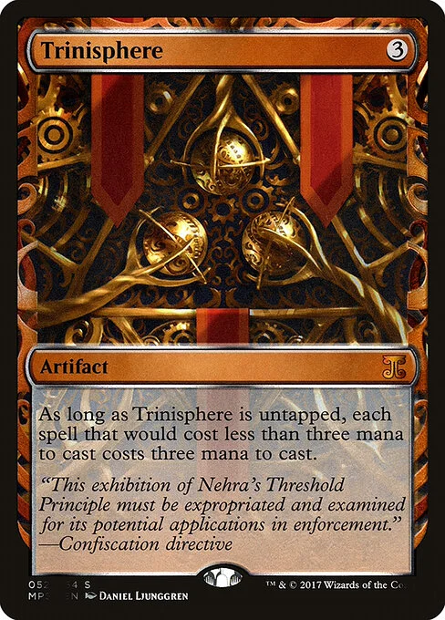 Trinisphere, carta Magic di tipo Artifact illustrata da Daniel Ljunggren