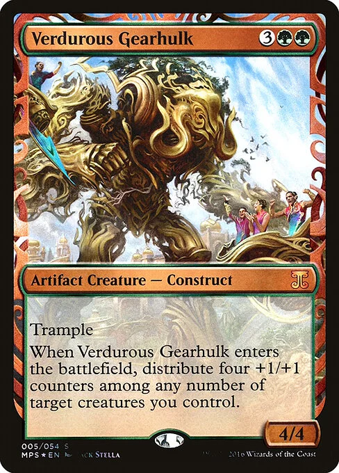 Verdurous Gearhulk, carta Magic di tipo Artifact Creature — Construct illustrata da Zack Stella