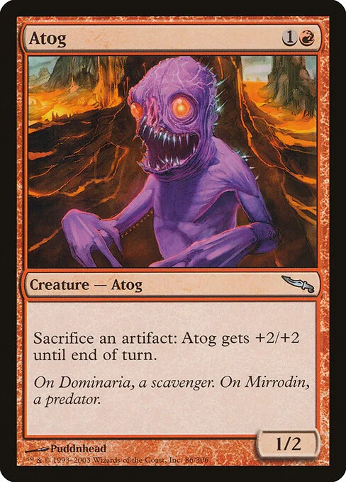 Atog, carta Magic di tipo Creature — Atog illustrata da Puddnhead