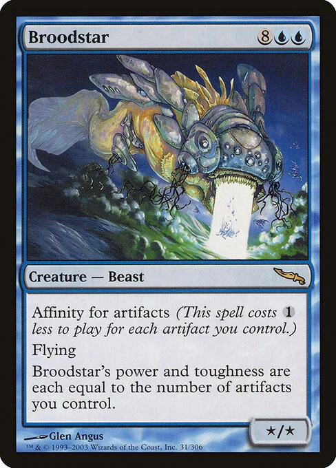 Broodstar, carta Magic di tipo Creature — Beast illustrata da Glen Angus