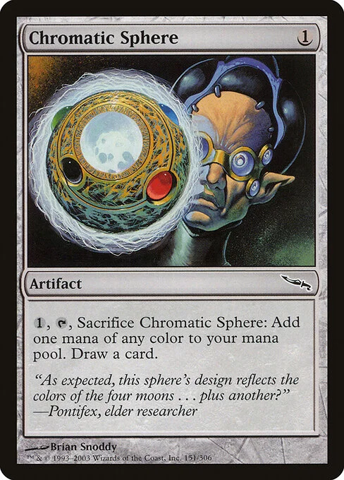 Chromatic Sphere, carta Magic di tipo Artifact illustrata da Brian Snõddy