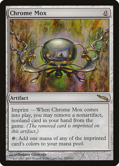 Chrome Mox, carta Magic di tipo Artifact illustrata da Donato Giancola