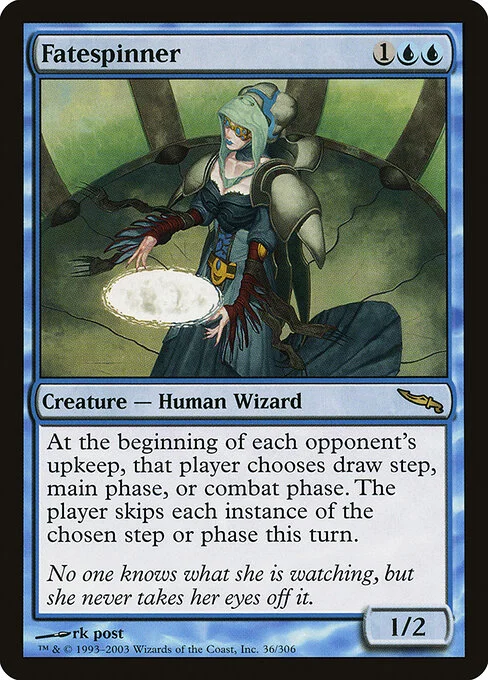 Fatespinner, carta Magic di tipo Creature — Human Wizard illustrata da rk post