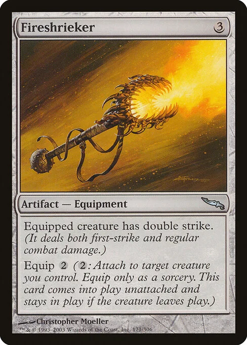 Fireshrieker, carta Magic di tipo Artifact — Equipment illustrata da Christopher Moeller