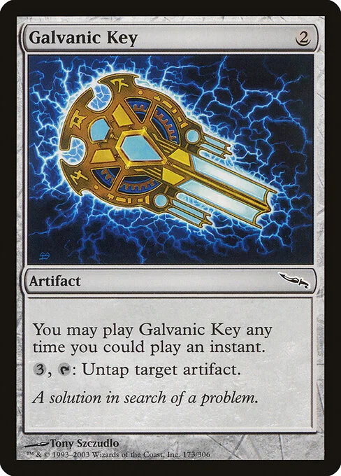 Galvanic Key, carta Magic di tipo Artifact illustrata da Tony Szczudlo