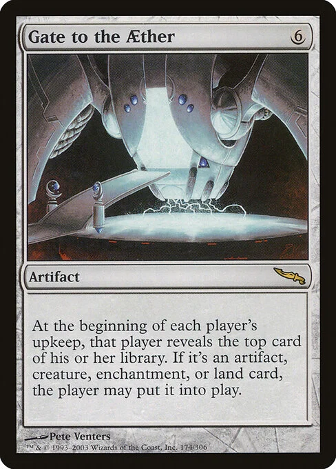 Gate to the Aether, carta Magic di tipo Artifact illustrata da Pete Venters