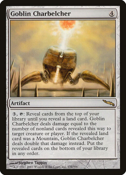 Goblin Charbelcher, carta Magic di tipo Artifact illustrata da Stephen Tappin