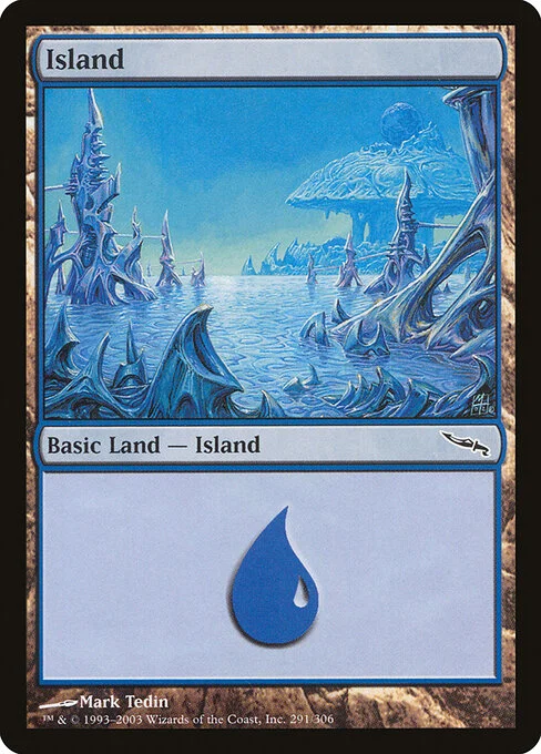 Island, carta Magic di tipo Basic Land — Island illustrata da Mark Tedin