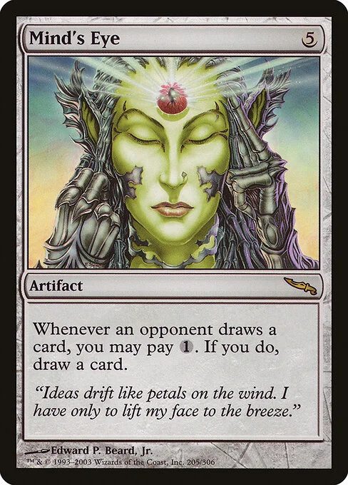 Mind's Eye, carta Magic di tipo Artifact illustrata da Edward P. Beard, Jr.