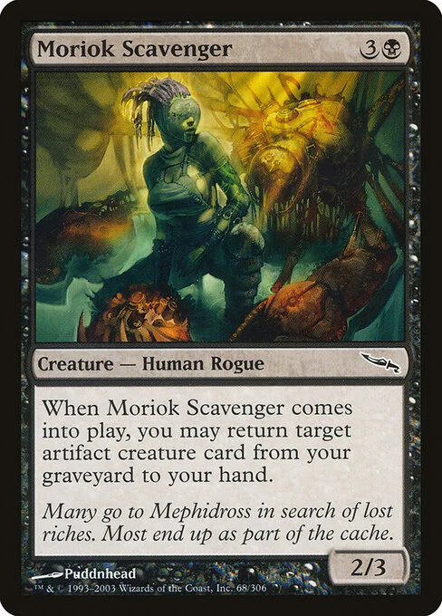 Moriok Scavenger, carta Magic di tipo Creature — Human Rogue illustrata da Puddnhead