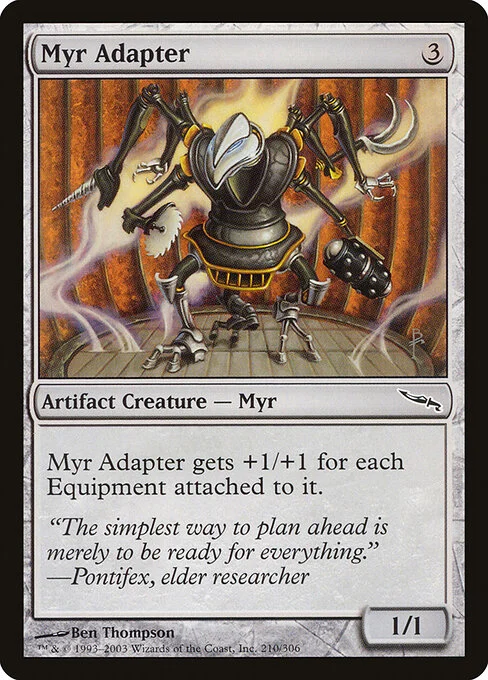 Myr Adapter, carta Magic di tipo Artifact Creature — Myr illustrata da Ben Thompson