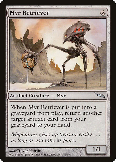 Myr Retriever, carta Magic di tipo Artifact Creature — Myr illustrata da Trevor Hairsine