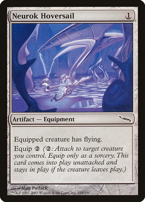 Neurok Hoversail, carta Magic di tipo Artifact — Equipment illustrata da Alan Pollack