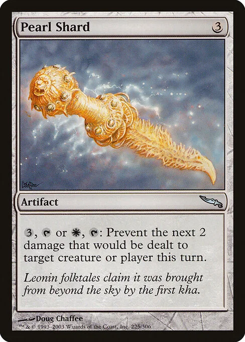 Pearl Shard, carta Magic di tipo Artifact illustrata da Doug Chaffee