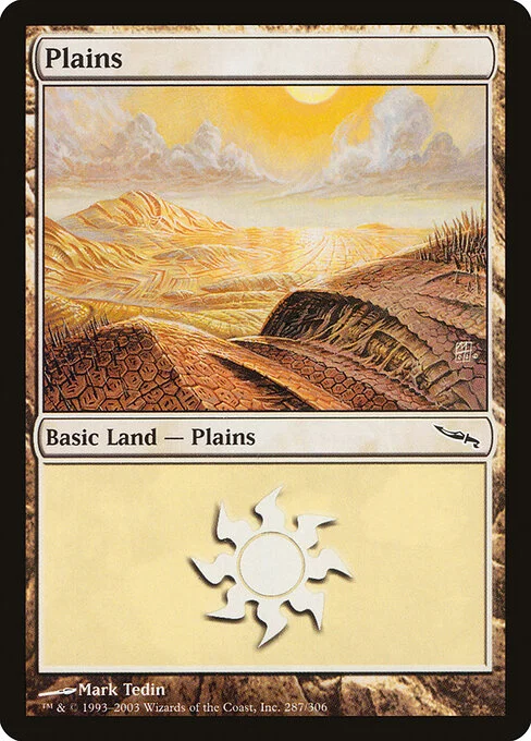 Plains, carta Magic di tipo Basic Land — Plains illustrata da Mark Tedin