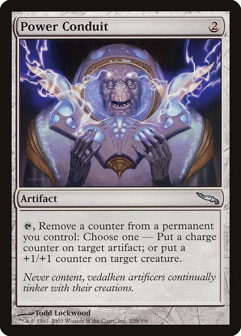 Power Conduit, carta Magic di tipo Artifact illustrata da Todd Lockwood