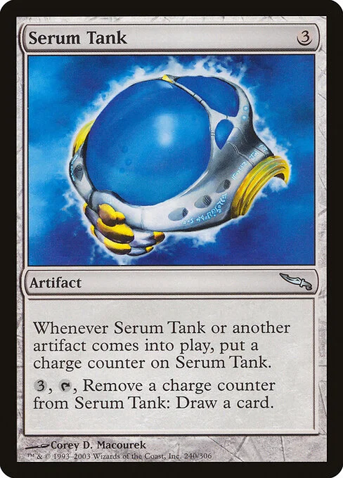 Serum Tank, carta Magic di tipo Artifact illustrata da Corey D. Macourek